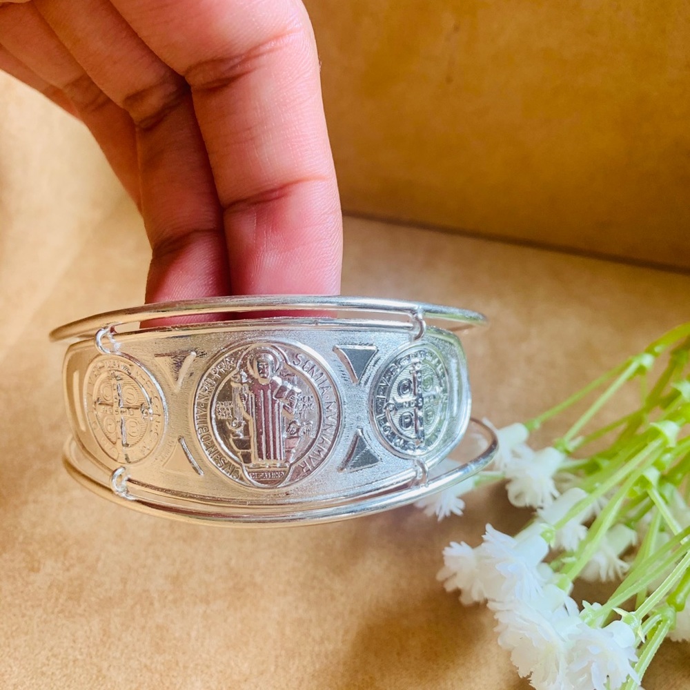 Silver San Benito Thick Bracelet